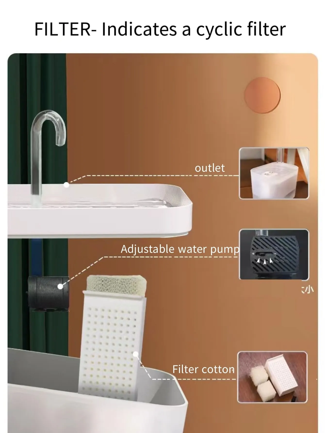 1pc Pet Automatic Waterer