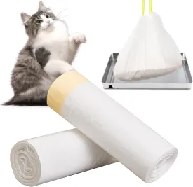 20 Count Rectangular Litter Box Liners, Fit for Most Medium & Large Cat Litter Box, Self-cleaning Litter Robot Liners, 37"x18", 14.3L Capacity, Unscented