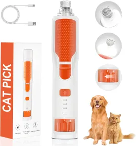 7-Speed 360 LED Strong Light Dog Nail Grinder Quiet Cat Nail Grinder Dog Nail Trimmers for Large Medium Small Dogs Cats Pets Claw Trimmer Quick Dog Nail Clipper