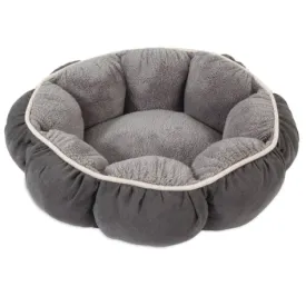 Aspenpet 27459 Pillow Pet Bed, 18 in Dia, 18 in L, 18 in W, Puffy Round Pattern, Poly Fiber Fill, Assorted
