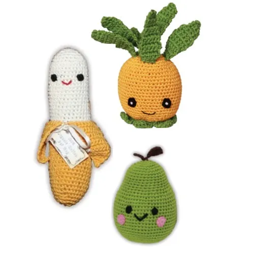 Auggie Avocado Handmade Knit Knack Toys
