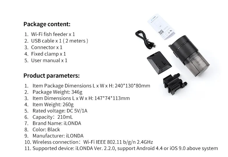 Automatic Fish Feeder Dispenser