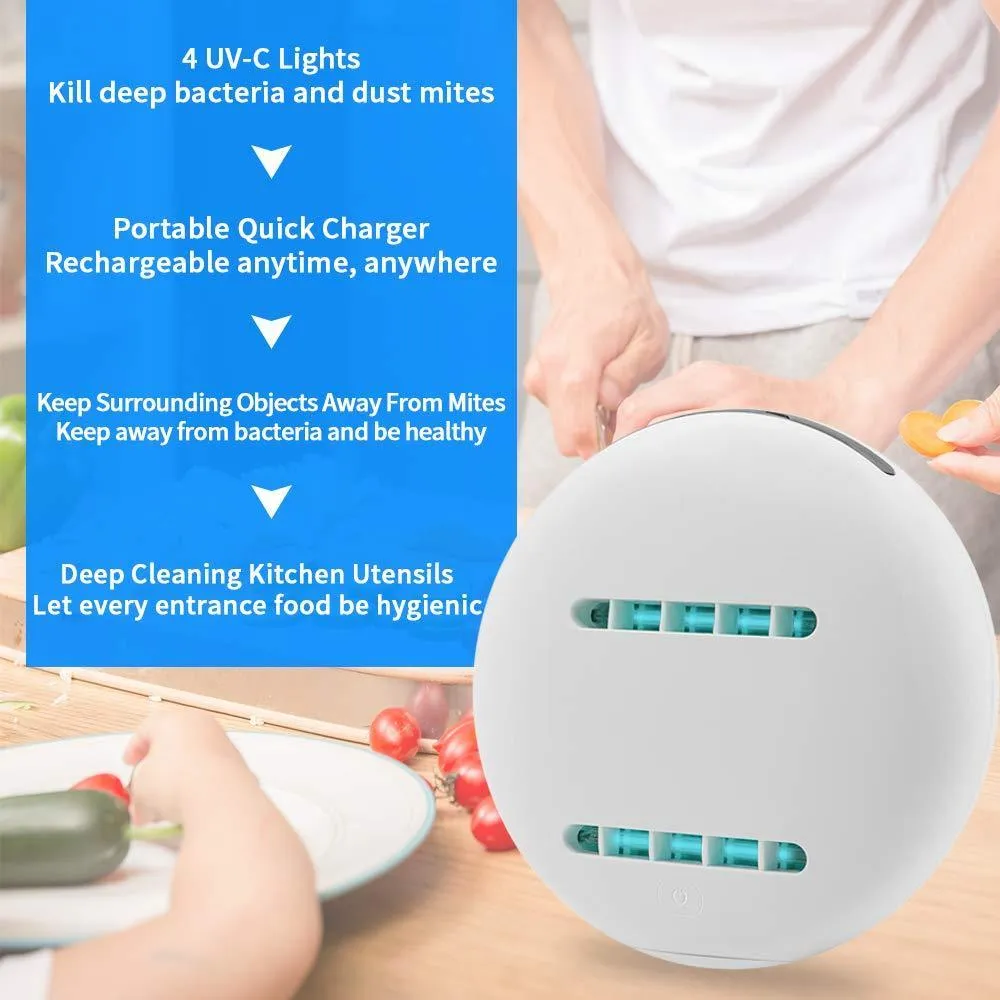 Bacteria Killing Robot Ultra Violet Light sanitizer for Home and Travel