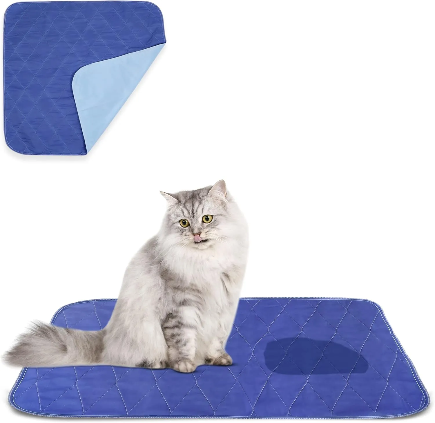 Becks USA Made Reusable Pet Pee Pads for Dog & Cat Pee Problems|Advanced Leak Free Design   Color Change Wetness Indicator| 1 Pad= 500 Disposable |Crate Training Waterproof Puppy Pad or Cat Pee Pad