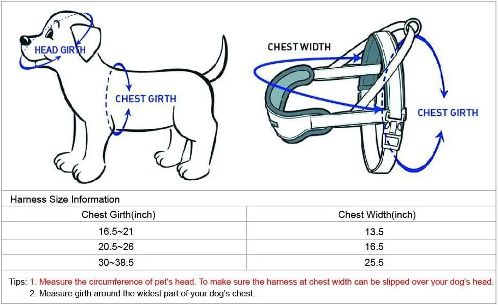 Blueberry Pet Soft & Comfy Multi-Colored Stripe Fleece Padded Chest Dog Harness, Chest Girth 20.5" - 26", Grey, Medium, Adjustable No Pull Training Harness for Dogs