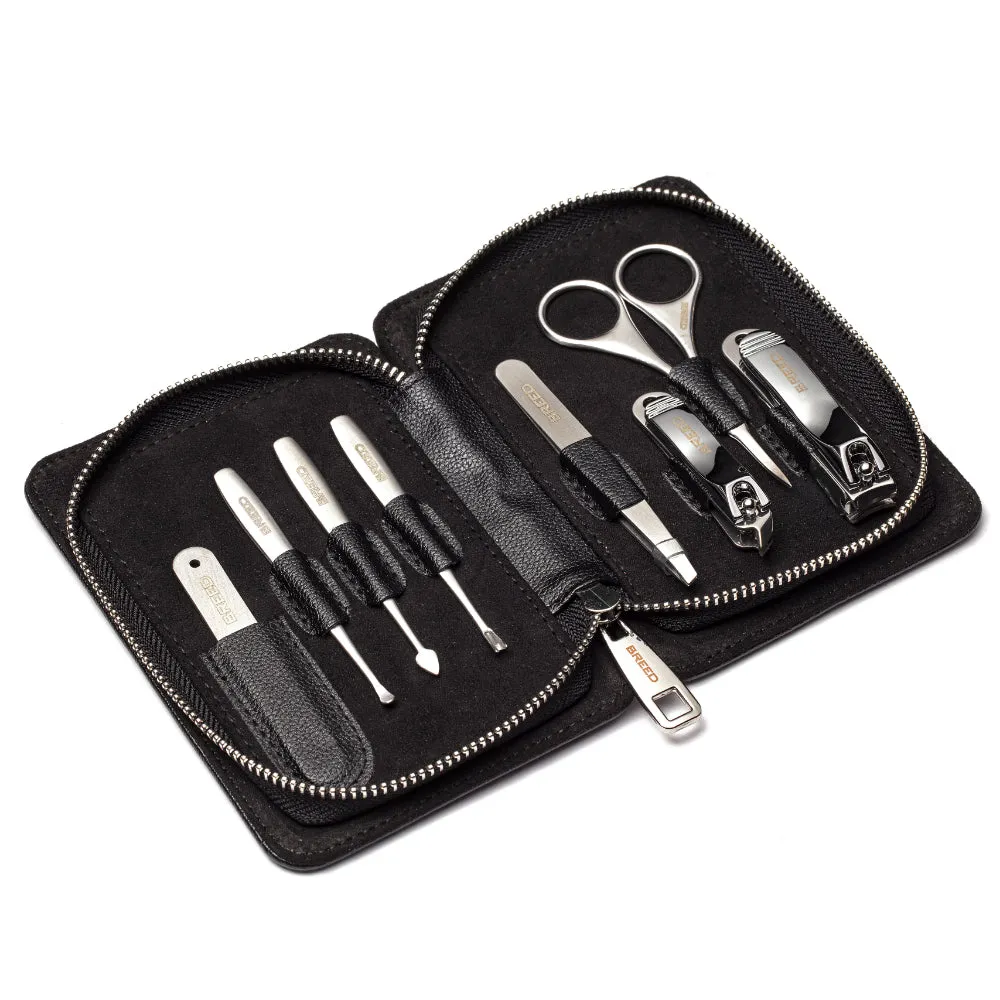 Breed Katana 8 Piece Surgical Steel Groom Kit - Black Case