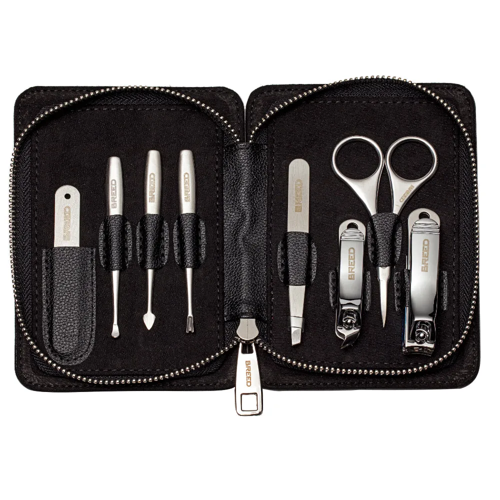Breed Katana 8 Piece Surgical Steel Groom Kit - Black Case