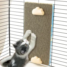 Cat Scratching Post for Cage, Cage Wall Mounted Cat Scratcher, Cardboard Scratcher, SCRC-40X30