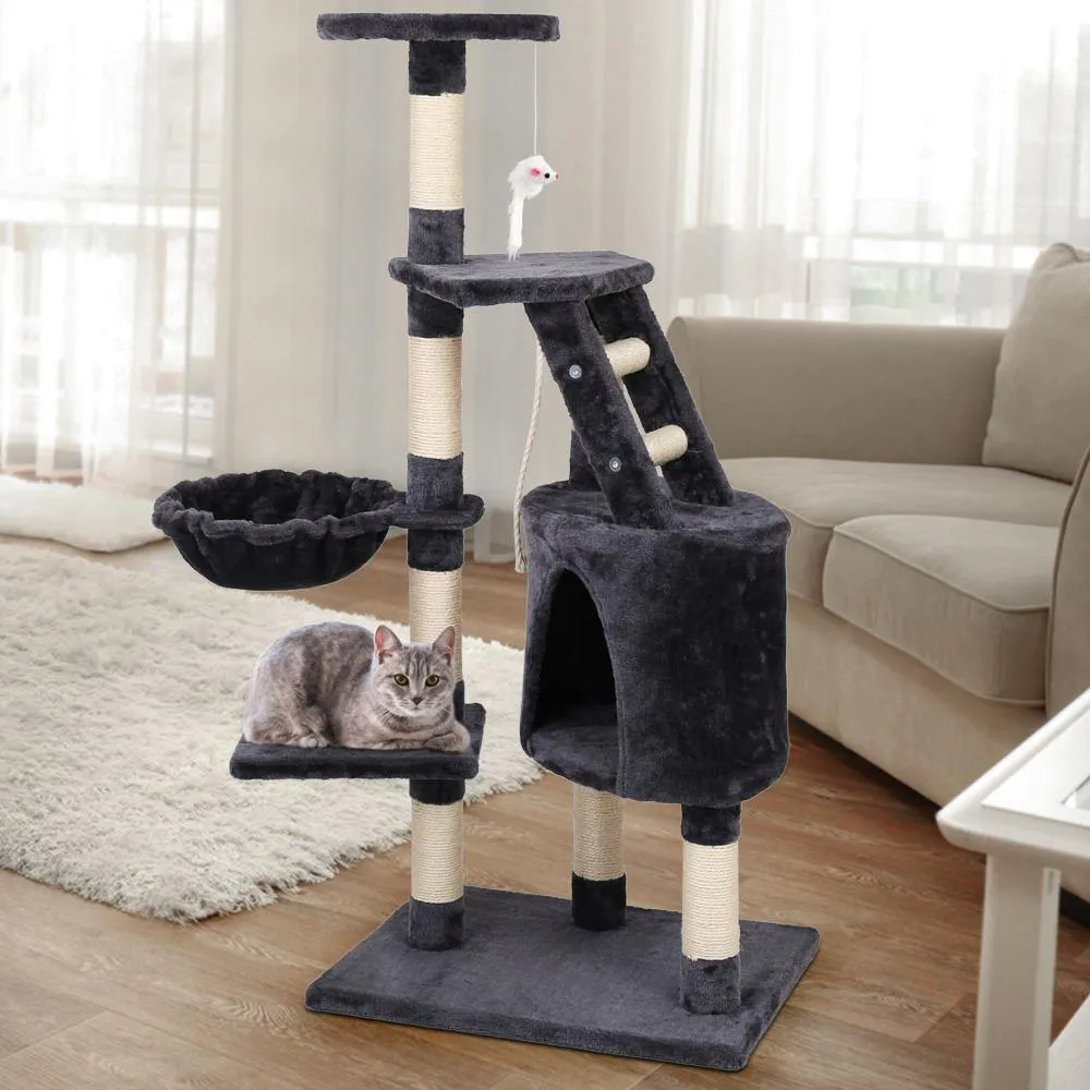 Cat Tree 120cm Trees Scratching Post Scratcher Multi Level