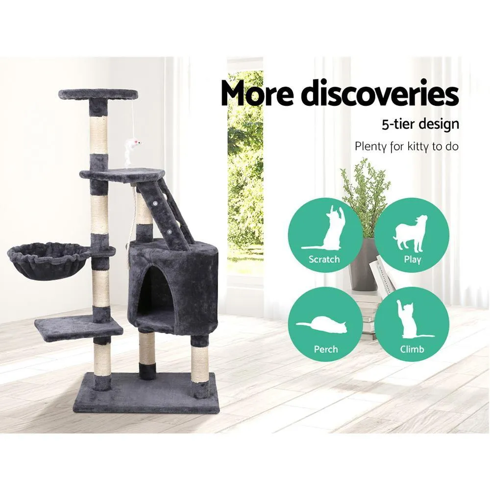 Cat Tree 120cm Trees Scratching Post Scratcher Multi Level