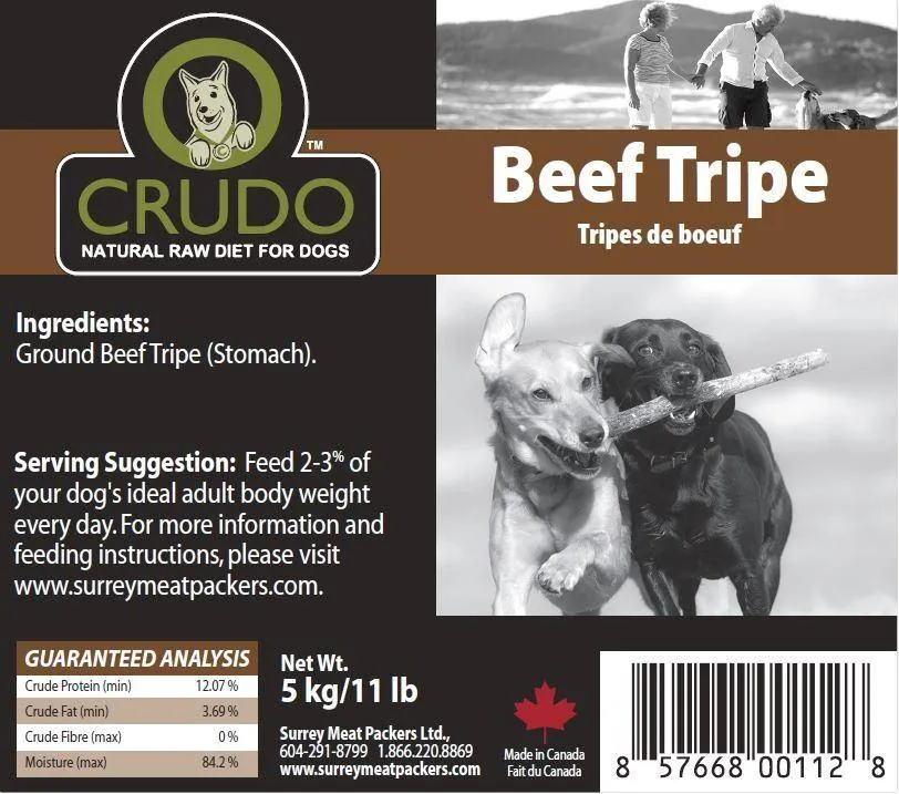 Crudo Ground Green Beef Tripe