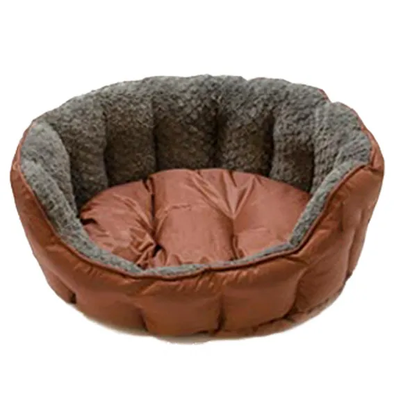 Dog Bed Cat Pet Beds Reversible Bedding Luxury Puppy Soft Waterproof Large Red