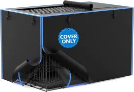 Dog Crate Cover, 600D Oxford Kennel Kennel Covers with Waterproof, Windproof, Breathable Mesh, Storage Pocket, 42 Inch, Cage Covers for Cat Large Dog