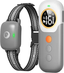 Dog Training Collar - 2600Ft Dog Shock Collar with Remote for 5-120lbs All Breeds Dogs, IP67 Waterproof e Collar with 3 Training Modes, Beep, Vibration, Safe Shock for 1 Dog