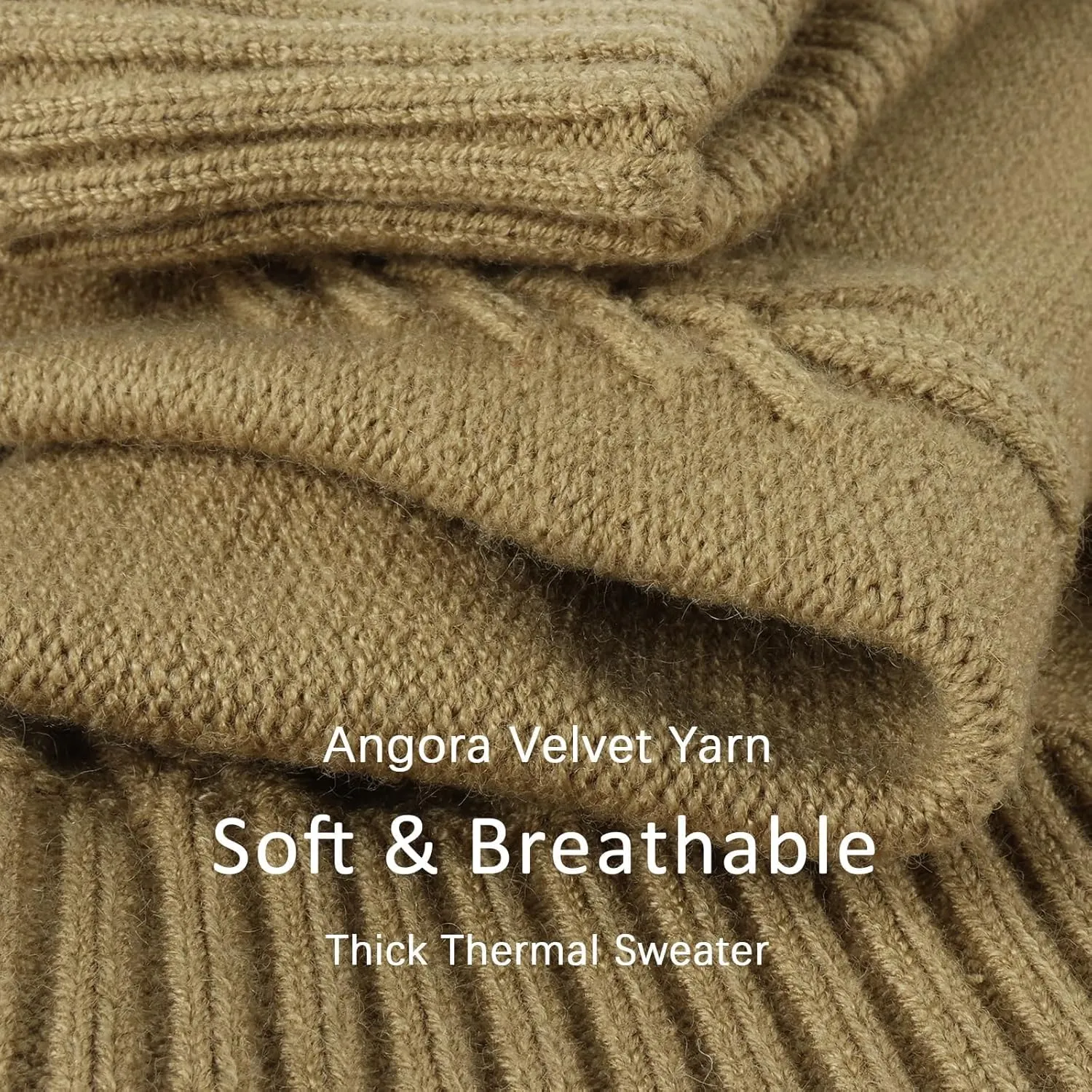 Dog Warm Knitted Sweater - Breathable Dog Turtleneck Sweater Soft Classic Cable Knitted Sweaters, Winter Pullover Puppy Clothes for Small Dogs (Sage Green, L)