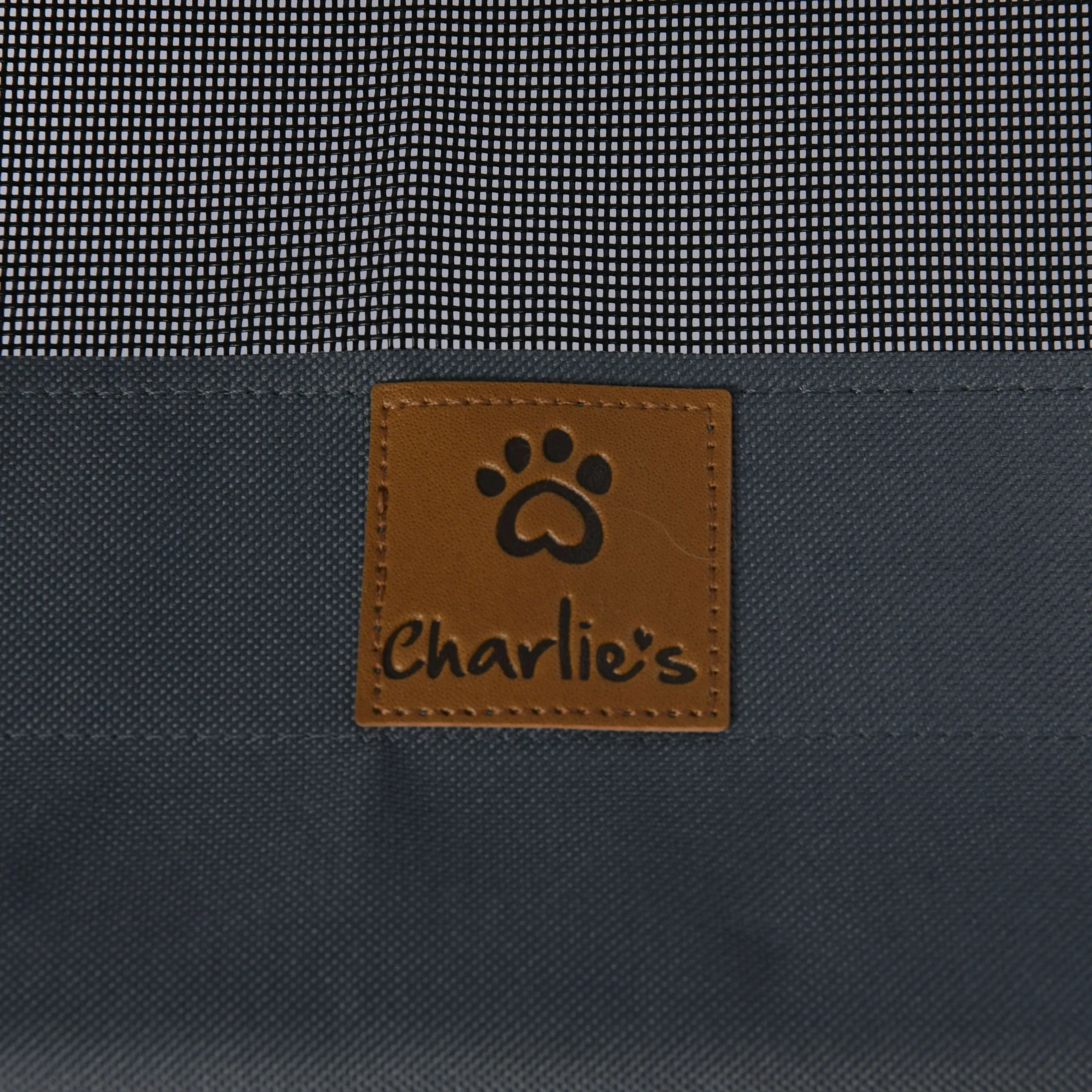 Elevated Dog Bed With Tent - Grey