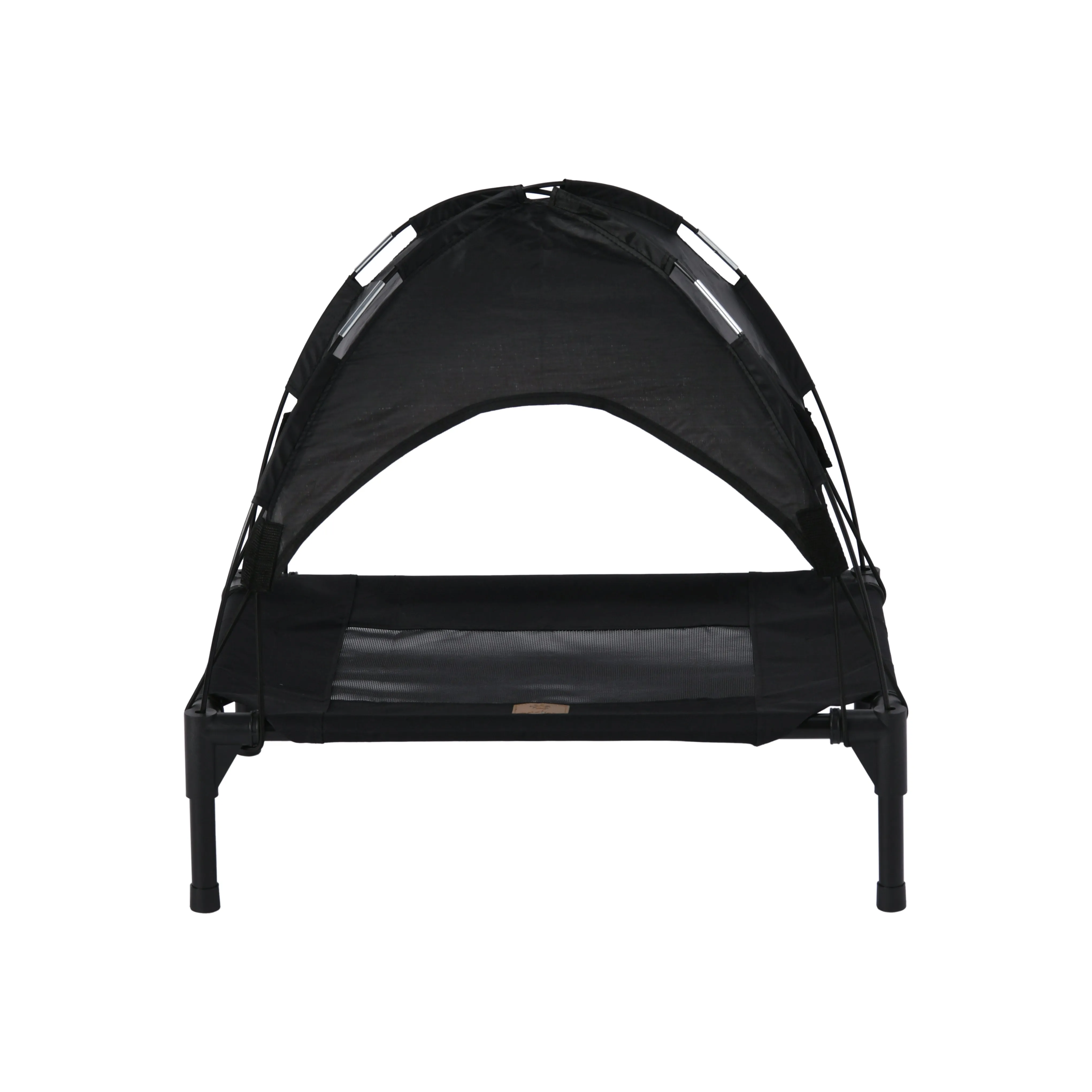 Elevated Dog Bed With Tent - Grey