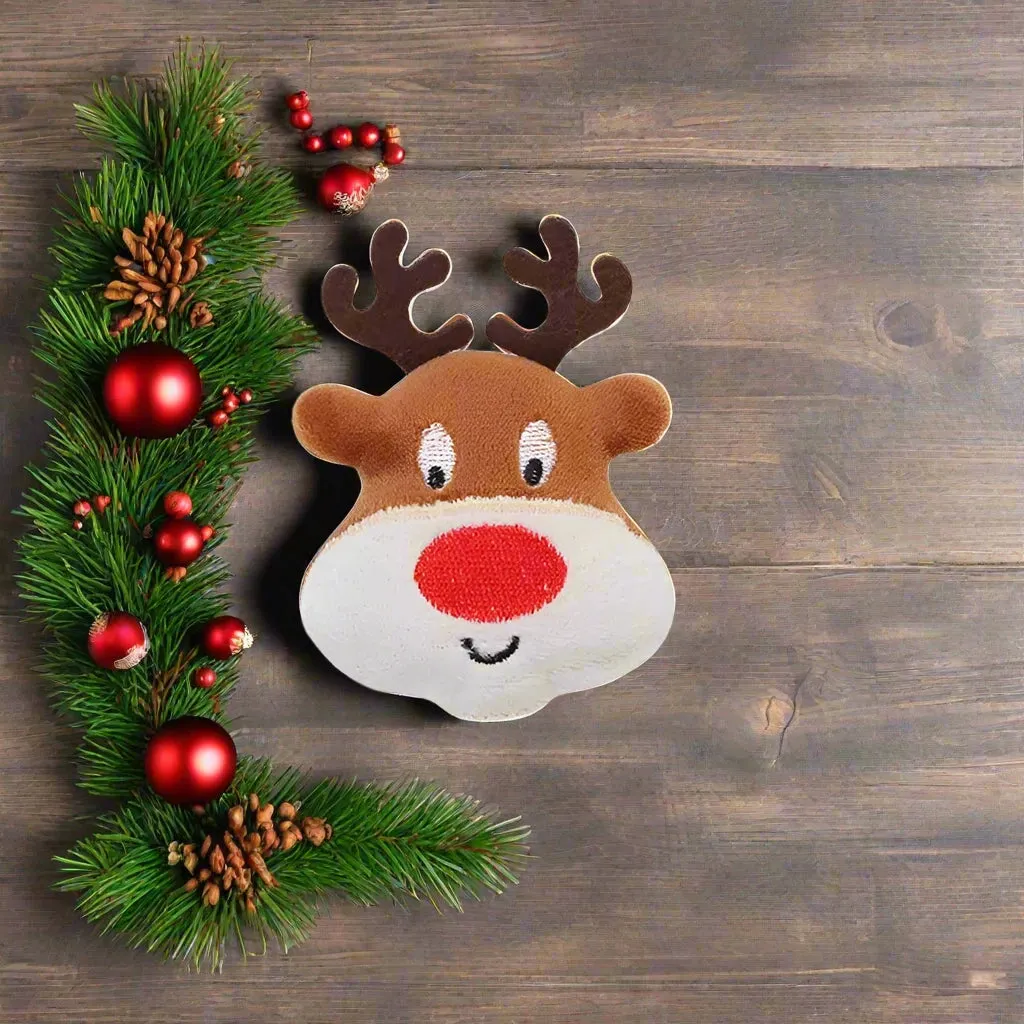 Festive Pet Christmas Plush Toys for Dogs & Cats - Soft, Washable, Holiday Designs Including Santa & Deer