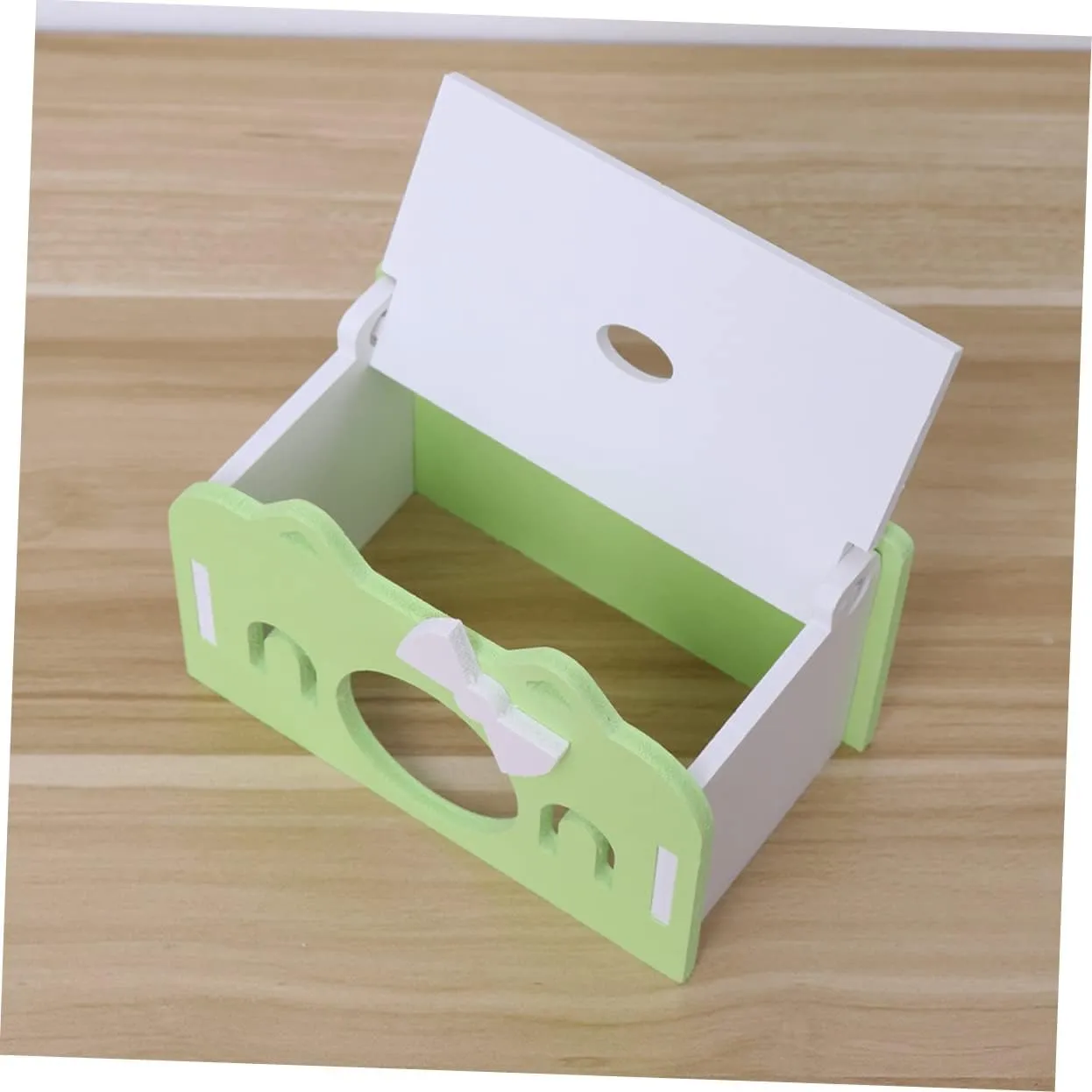 GANAZONO Luxurious Wooden Cat Bedroom Hamster Multi-Chamber Hideout Rat Houses Pet Accessories Comfortable for Small Animals Birds Parrots