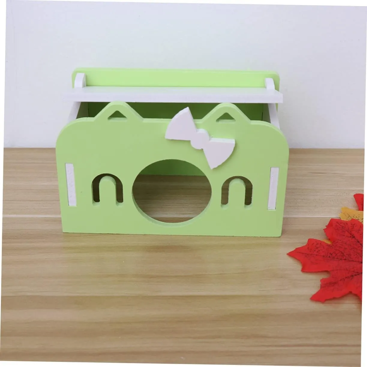 GANAZONO Luxurious Wooden Cat Bedroom Hamster Multi-Chamber Hideout Rat Houses Pet Accessories Comfortable for Small Animals Birds Parrots
