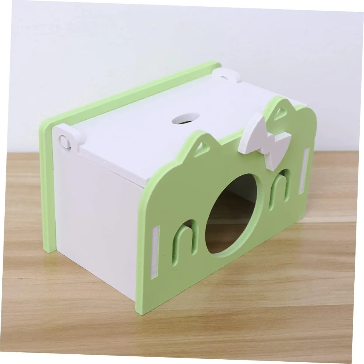 GANAZONO Luxurious Wooden Cat Bedroom Hamster Multi-Chamber Hideout Rat Houses Pet Accessories Comfortable for Small Animals Birds Parrots