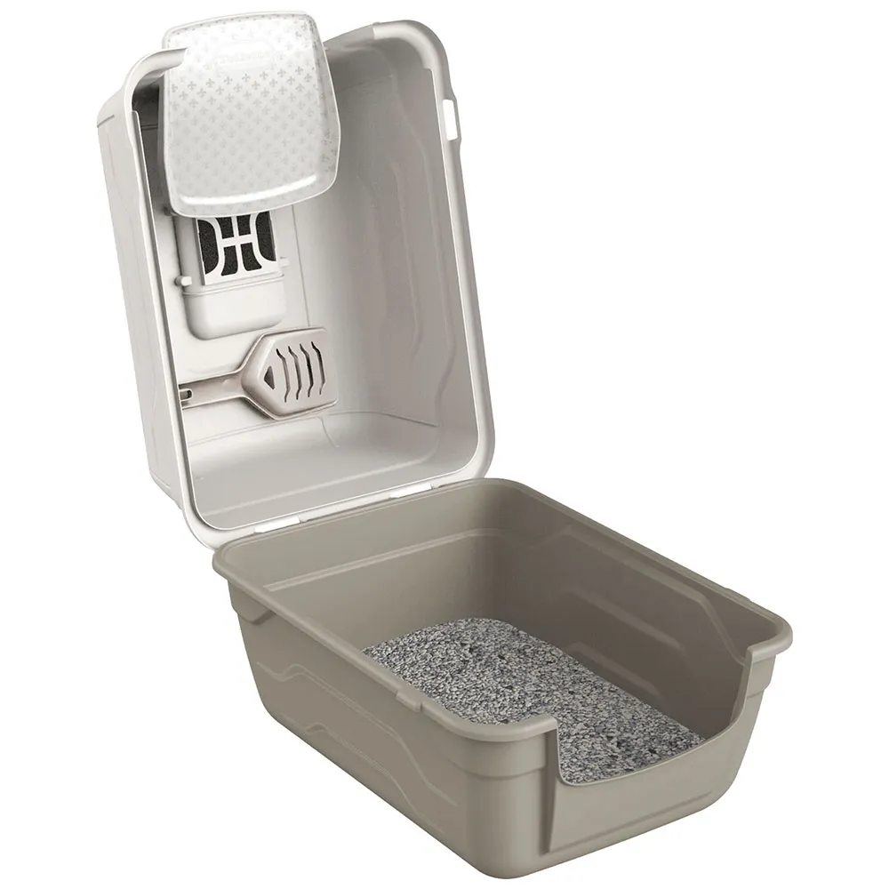 Georplast Roto-Toilet Cat Litter Box Grey