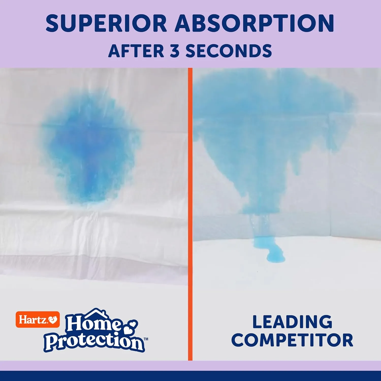 Hartz Home Protection Lavender Scented Dog Pads, XXL 40 count, Super Absorbent & Won't Leak, Odor Eliminating