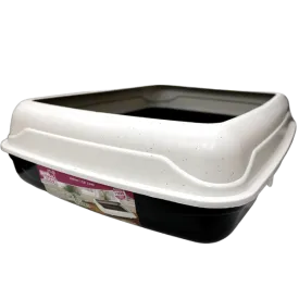 Here Kitty Deluxe Litter Pan With Removable Rim