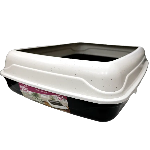 Here Kitty Deluxe Litter Pan With Removable Rim