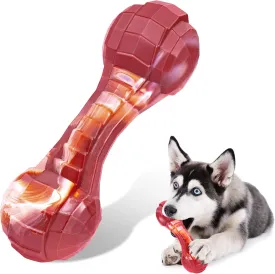 Indestructible Dog Toys for Aggressive Chewers Medium Breed, Tough Dog Chew Bones for Aggressive Chewers, Interactive Nylon Chew Bones Toys for Boredom