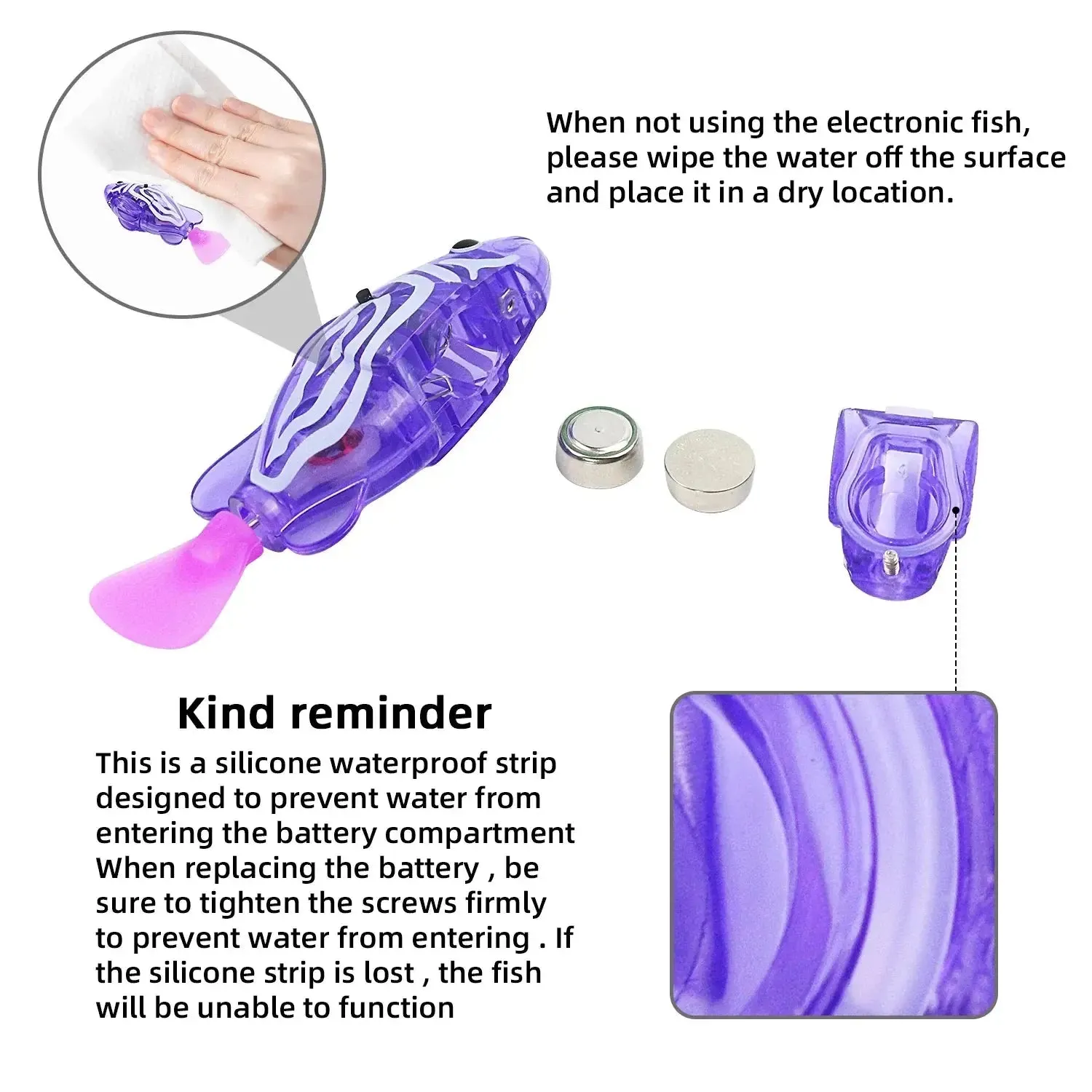 Interactive Robot Fish Toys for Cat/Dog