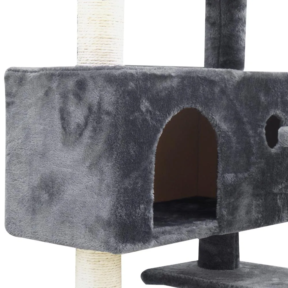 i.Pet Cat Tree 134cm Trees Scratching Post Scratcher Tower Condo House