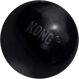 KONG Extreme Ball with Hole - Fetch Toy - Durable Dog Toy for Training, Interactive Playtime & More - Natural Extreme Rubber Ball - Black - for Large/Medium Dogs