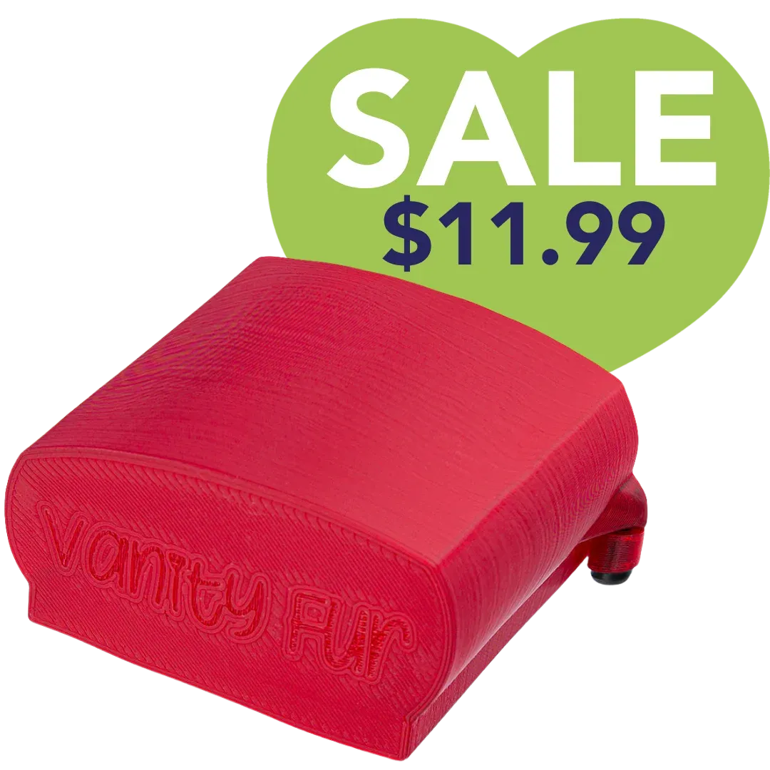 Large Brush Cover Jolly Red by Vanity Fur
