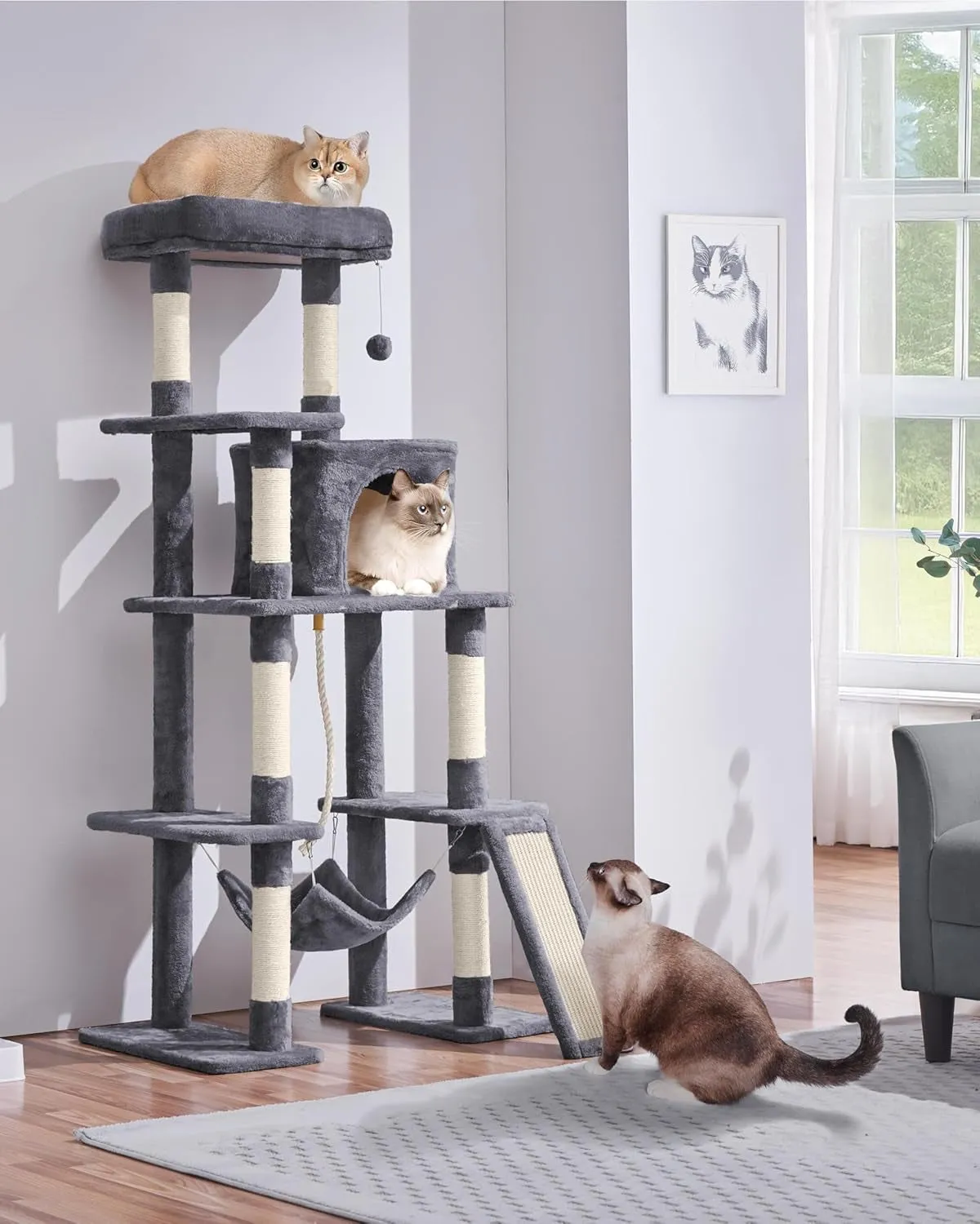 Large Multi-Level Cat Tree