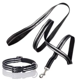 MAX - THE HARDY REFLECTIVE LEASH & COLLAR, 2-PACK