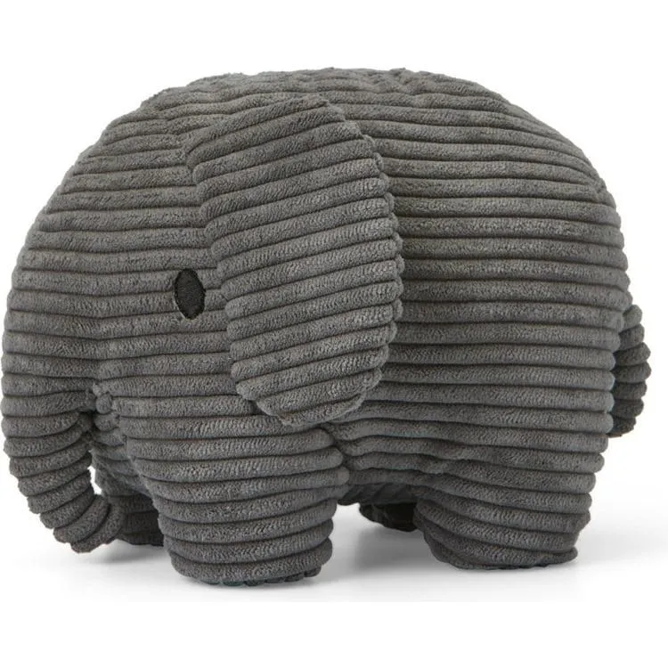 Miffy Elephant Corduroy Grey 9"