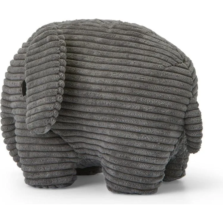 Miffy Elephant Corduroy Grey 9"