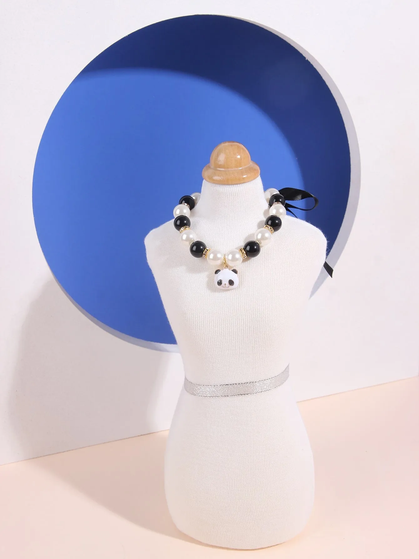 Panda Pendant Pet Beaded Pearl Necklace