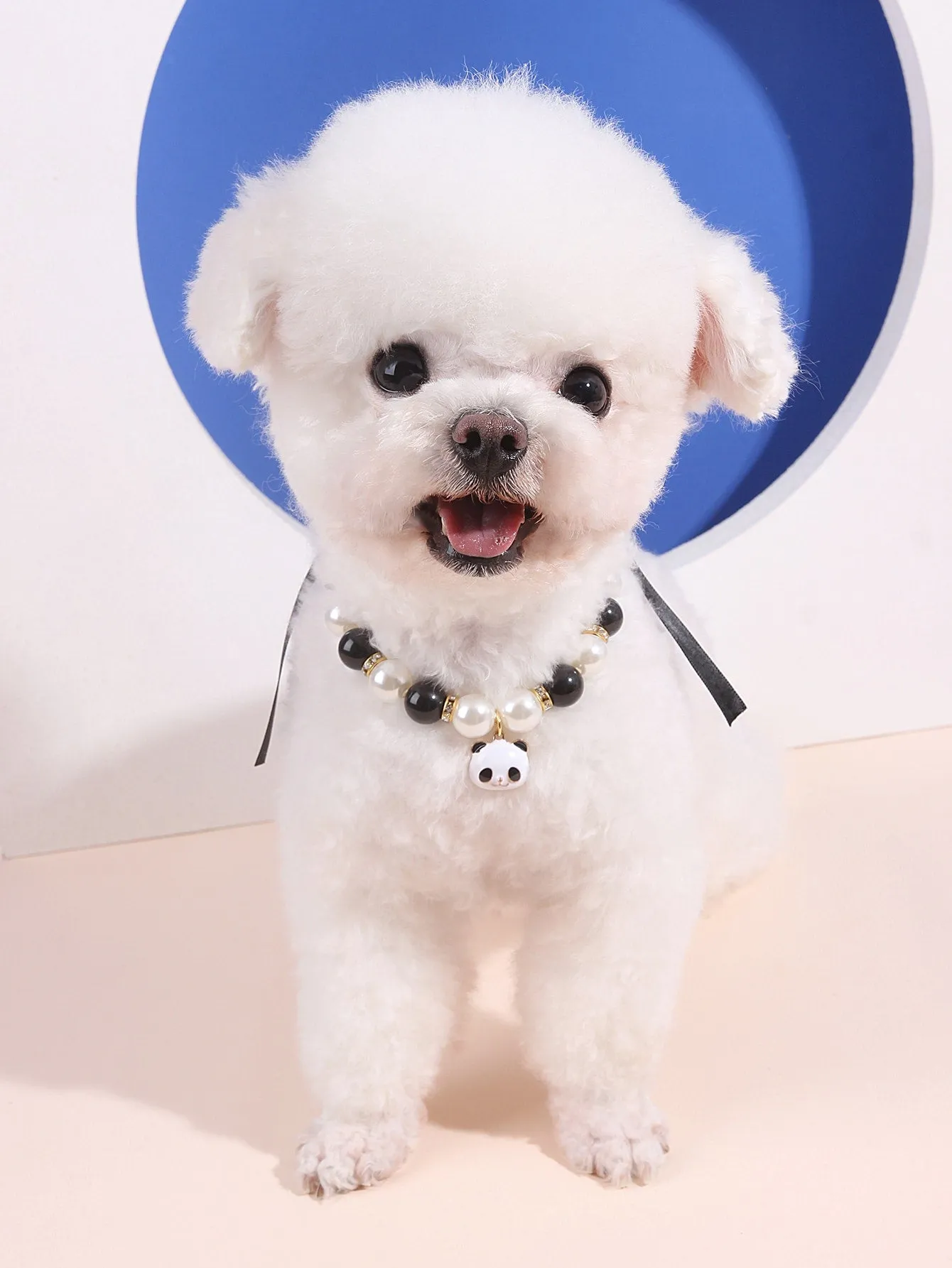 Panda Pendant Pet Beaded Pearl Necklace