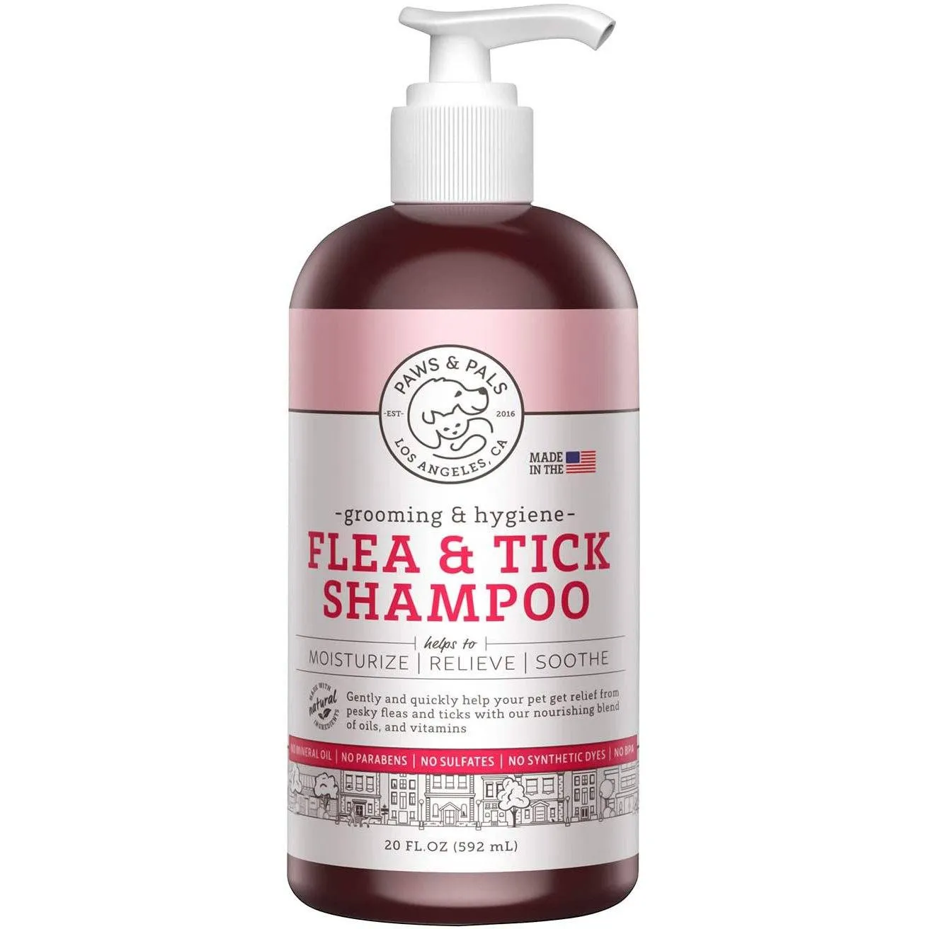 Paws & Pals Flea and Tick Shampoo for Dogs & Cats