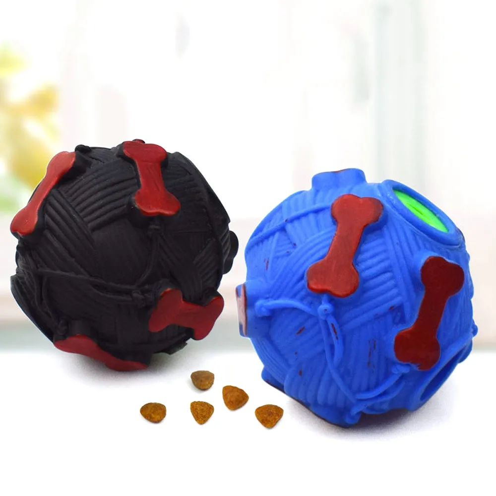 PAWS ASIA AliExpress Best Sale Eco Friendly Vinyl  Feeder Leak Food Ball Dog Treat Toy Pet
