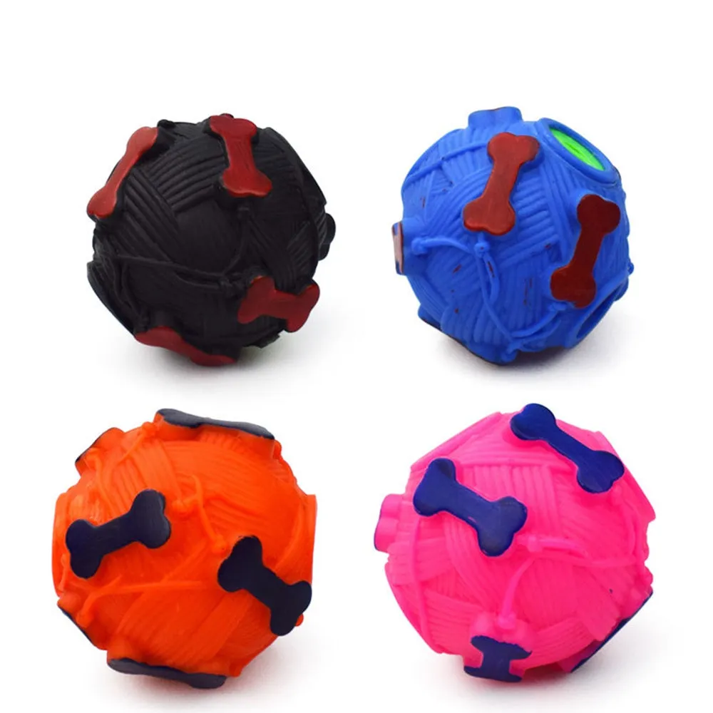 PAWS ASIA AliExpress Best Sale Eco Friendly Vinyl  Feeder Leak Food Ball Dog Treat Toy Pet
