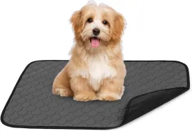 Pee Pads for Dogs, Reusable Dog Training Pads, 26"x19" Non-Slip Heavy Absorbency Bed Pads, Fast Liquid Absorbing, Machine Washable Pads for Indoors Dogs Potty, Waterproof Protective Pad, Grey