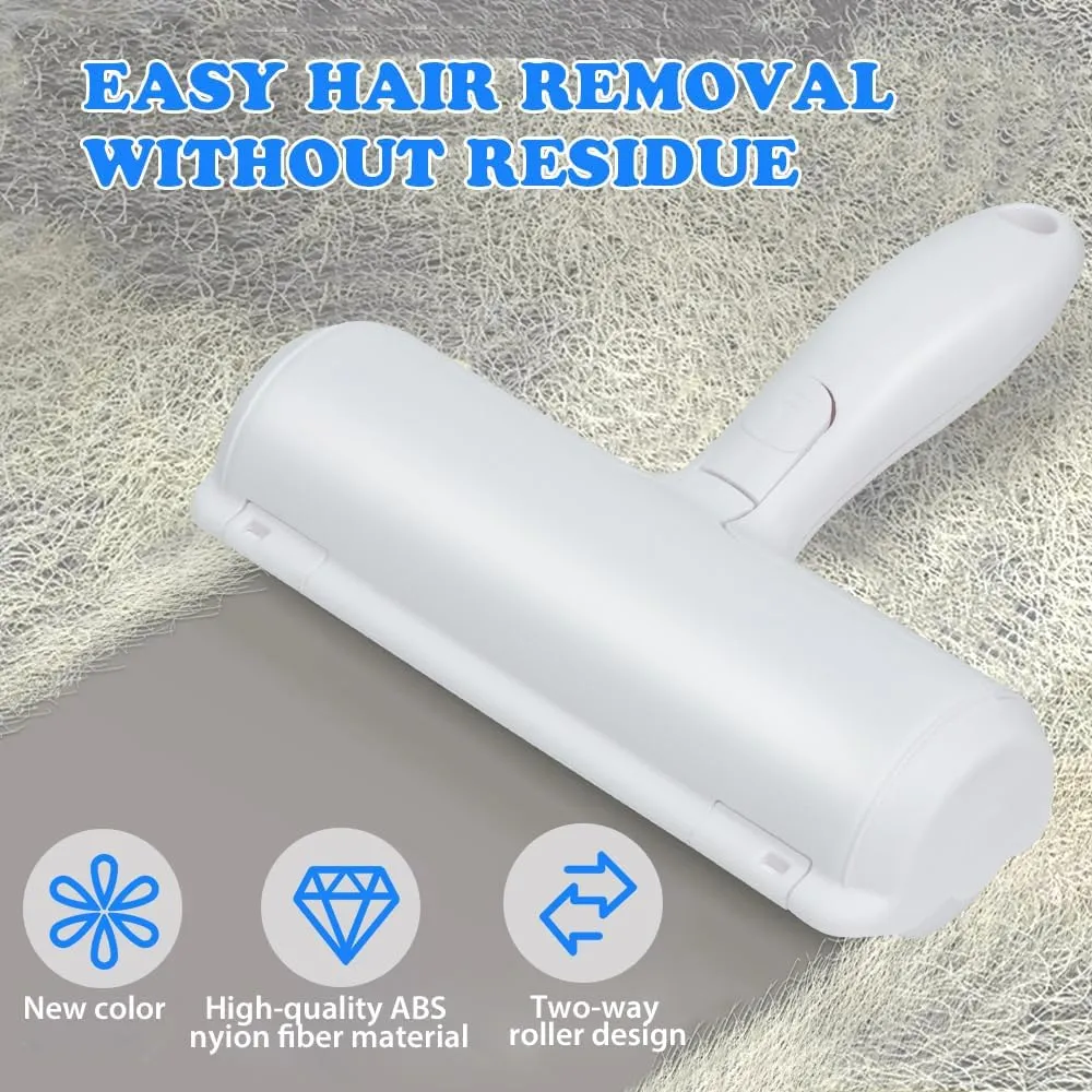 Pet Hair Remover for Laundry, Pet Hair Remover and Reusable Lint Roller - Cat and Dog Hair Remover for Furniture, Couch, Carpet, Clothing and Bedding - Portable, Multi-Surface Fur Removal Tool