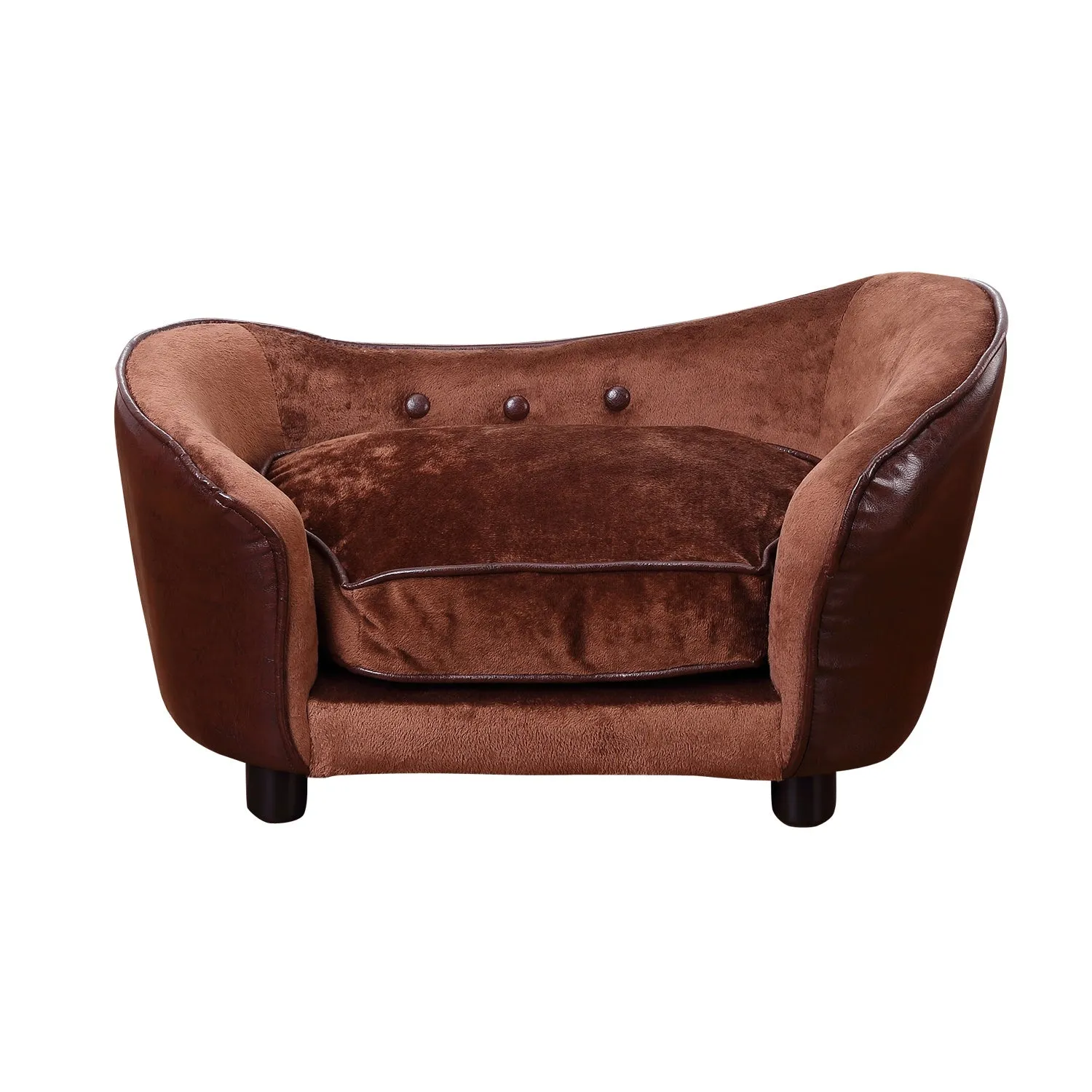 Pet Sofa,66.5L x 40.5W x 35.5H cm-Coffee