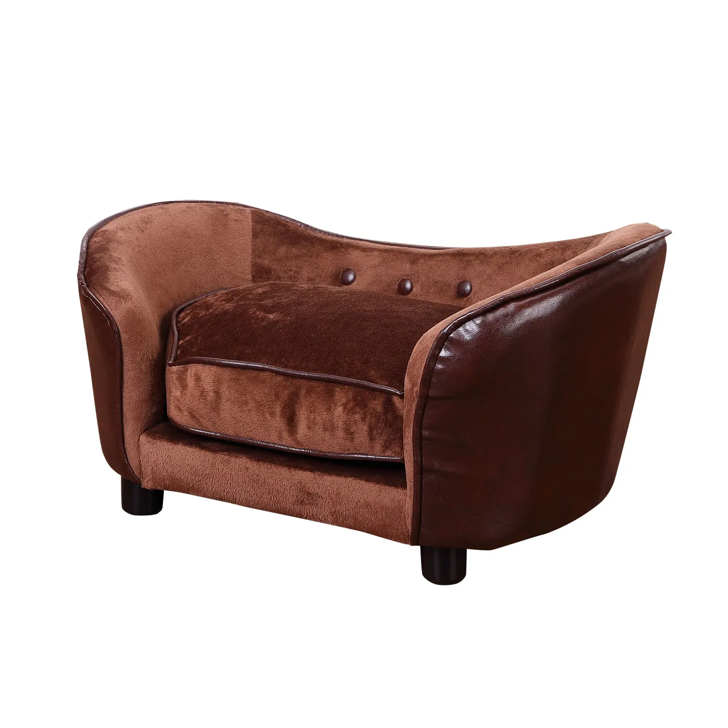 Pet Sofa,66.5L x 40.5W x 35.5H cm-Coffee