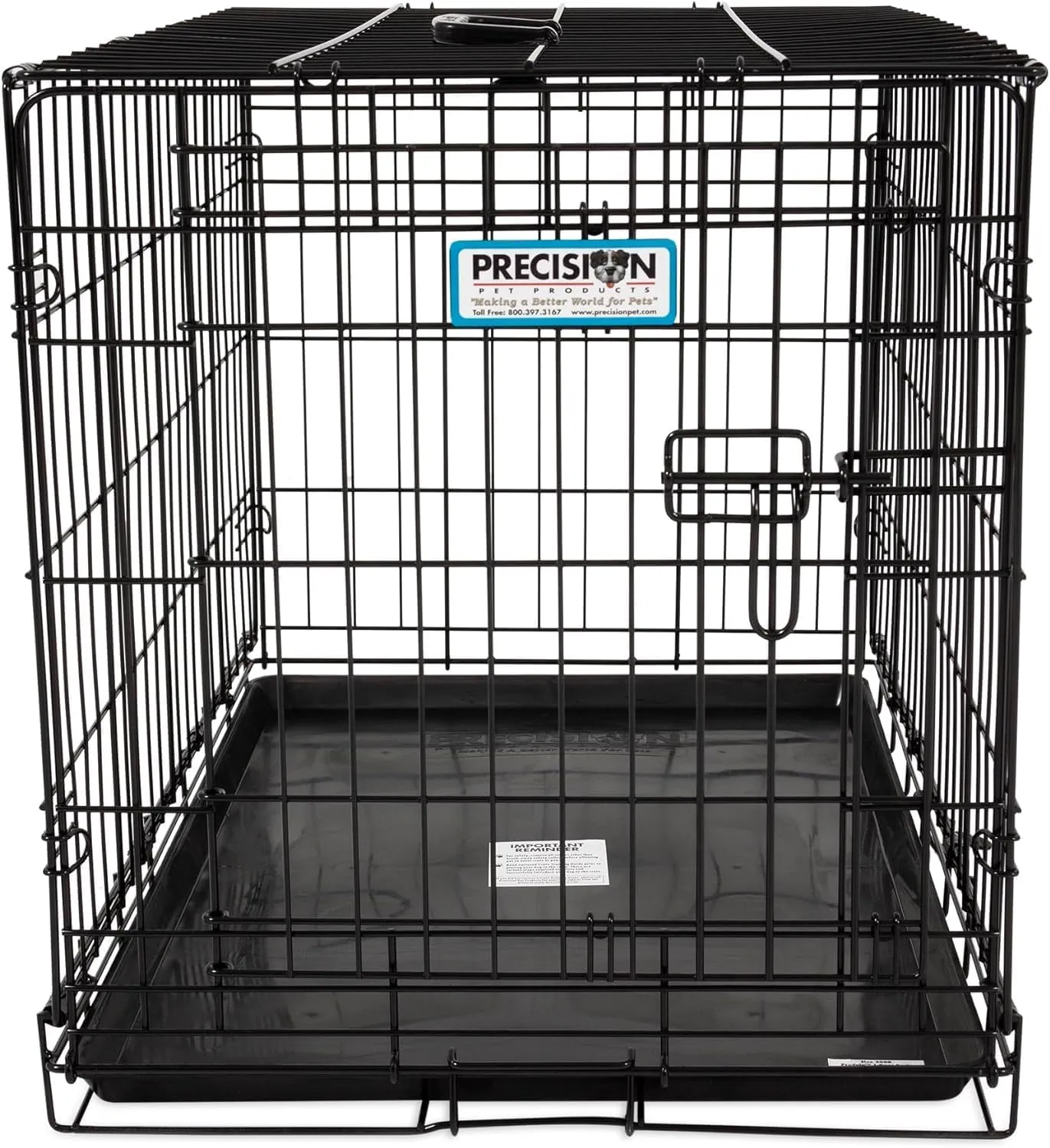 Precision Pet Products One Door Provalue Wire Dog Crate, 30 Inch, For Pets 30-50 lbs, With 5-Point Locking System