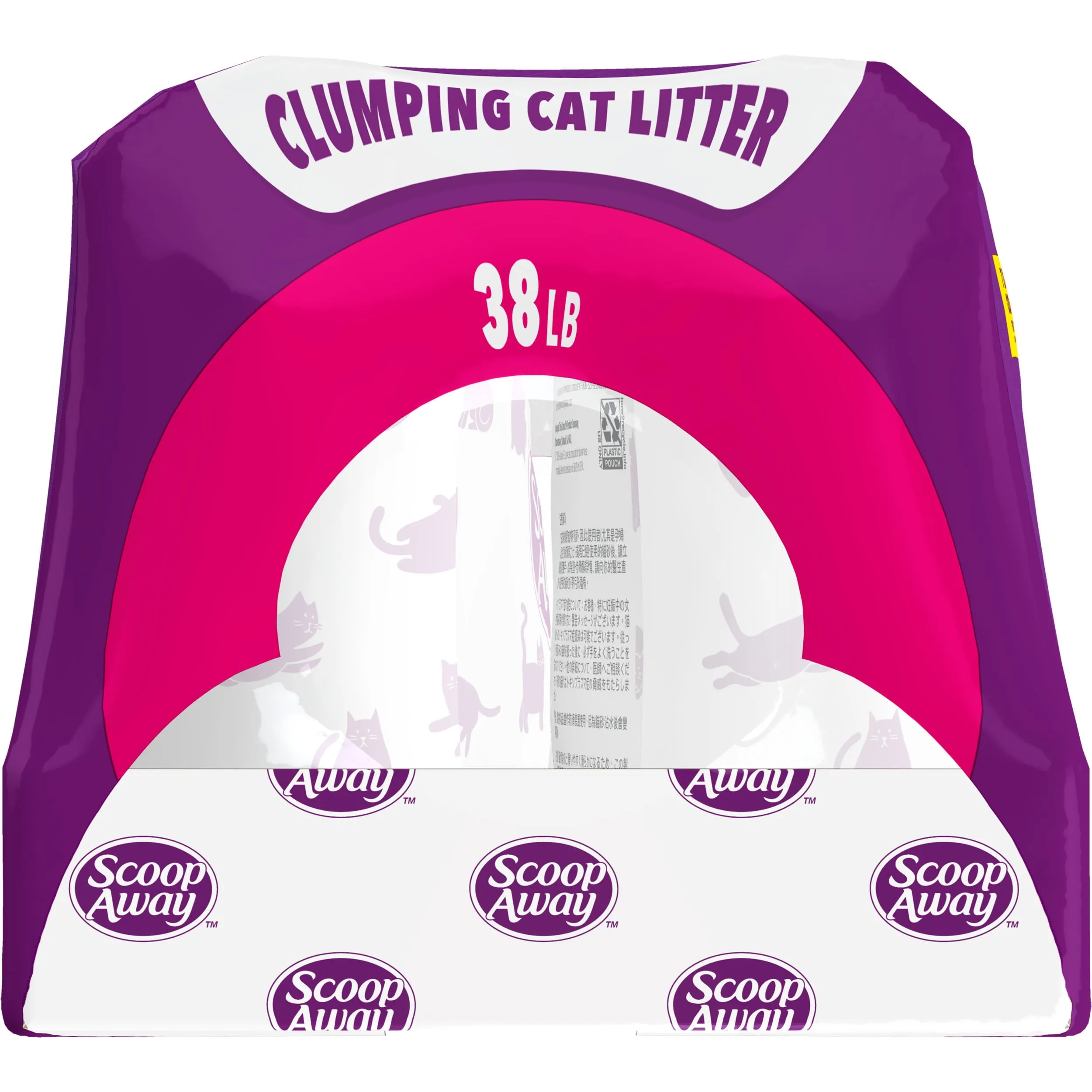 Scoop Away Extra Strength Multi-Cat Scented Litter, Clumping Cat Litter, 38 lb