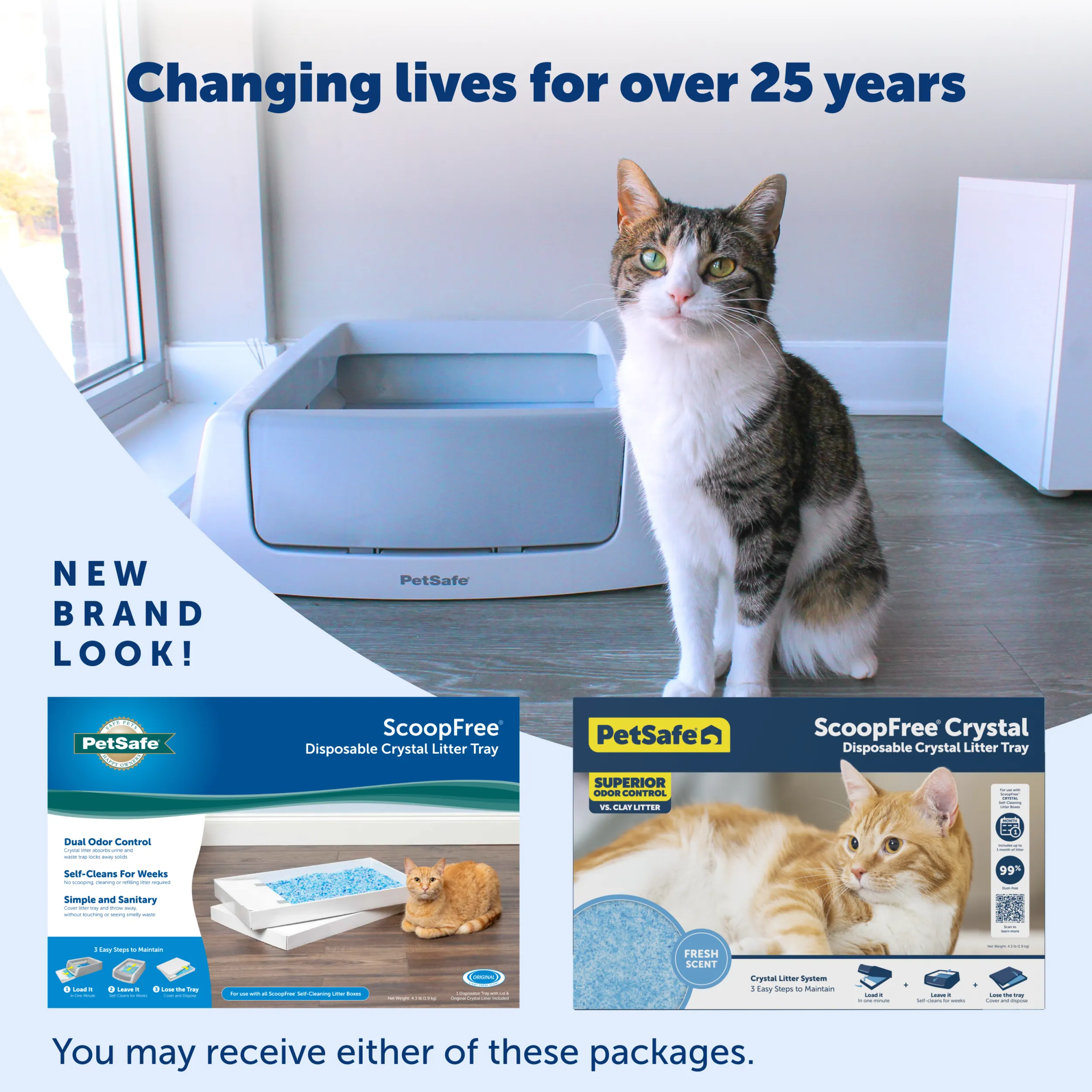 ScoopFree® Crystal Disposable Litter Tray, Fresh Scent, 1-Pack